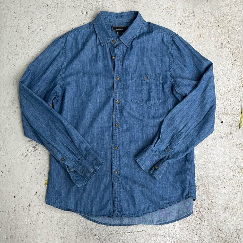 21 Men  denim shirt